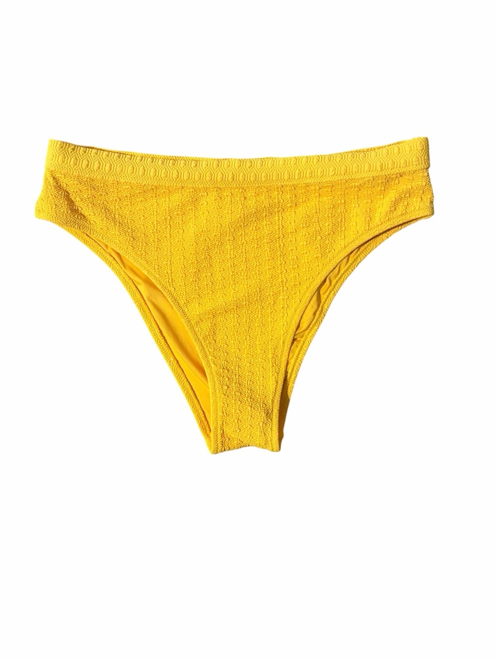 ROXY HALIEWA BANDED HIGH WAIST MOD BIKINI BOTTOM - WOMEN'S SIZE MEDIUM - Picture 3 of 5